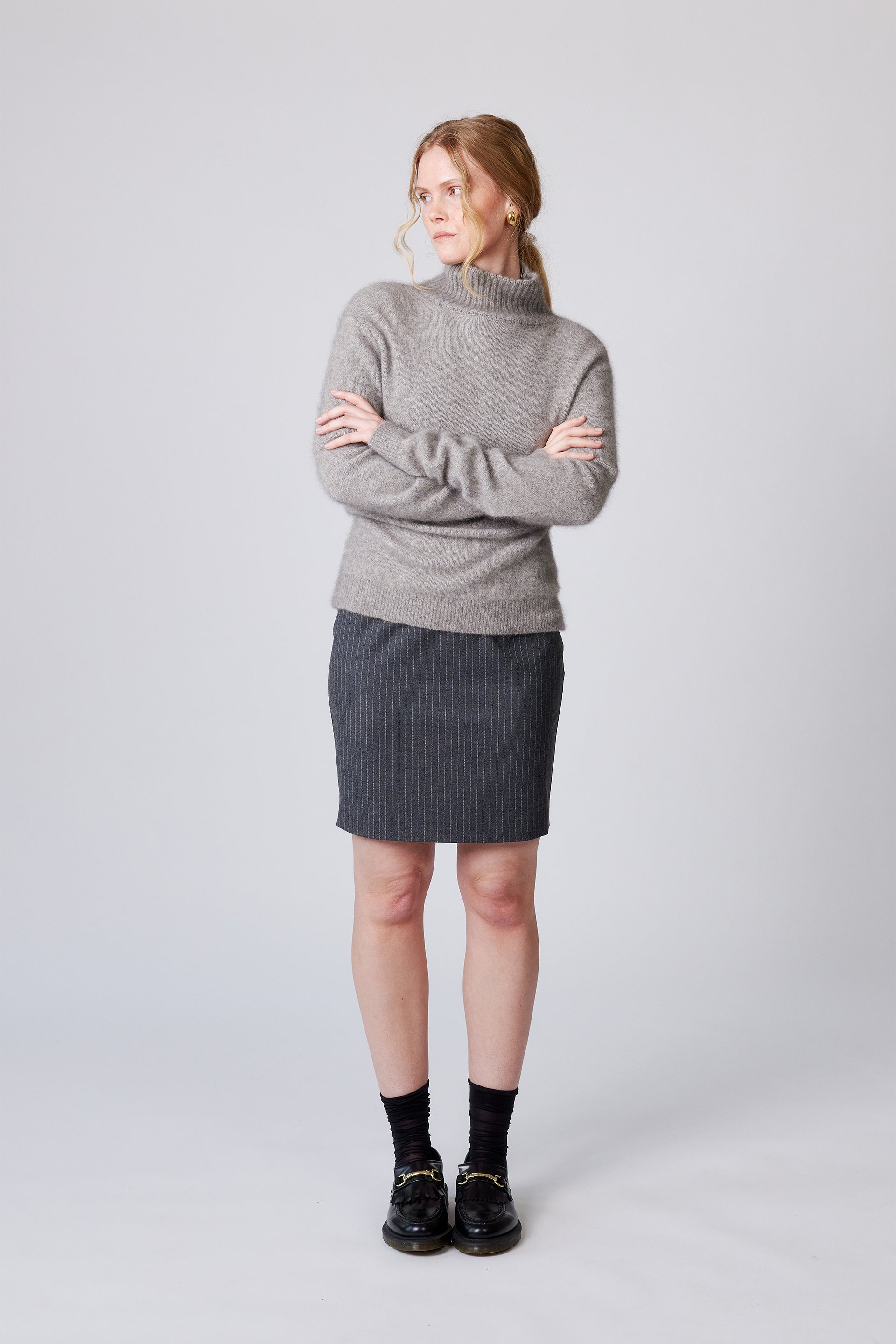 JADE SWEATER | Warm grey-beige