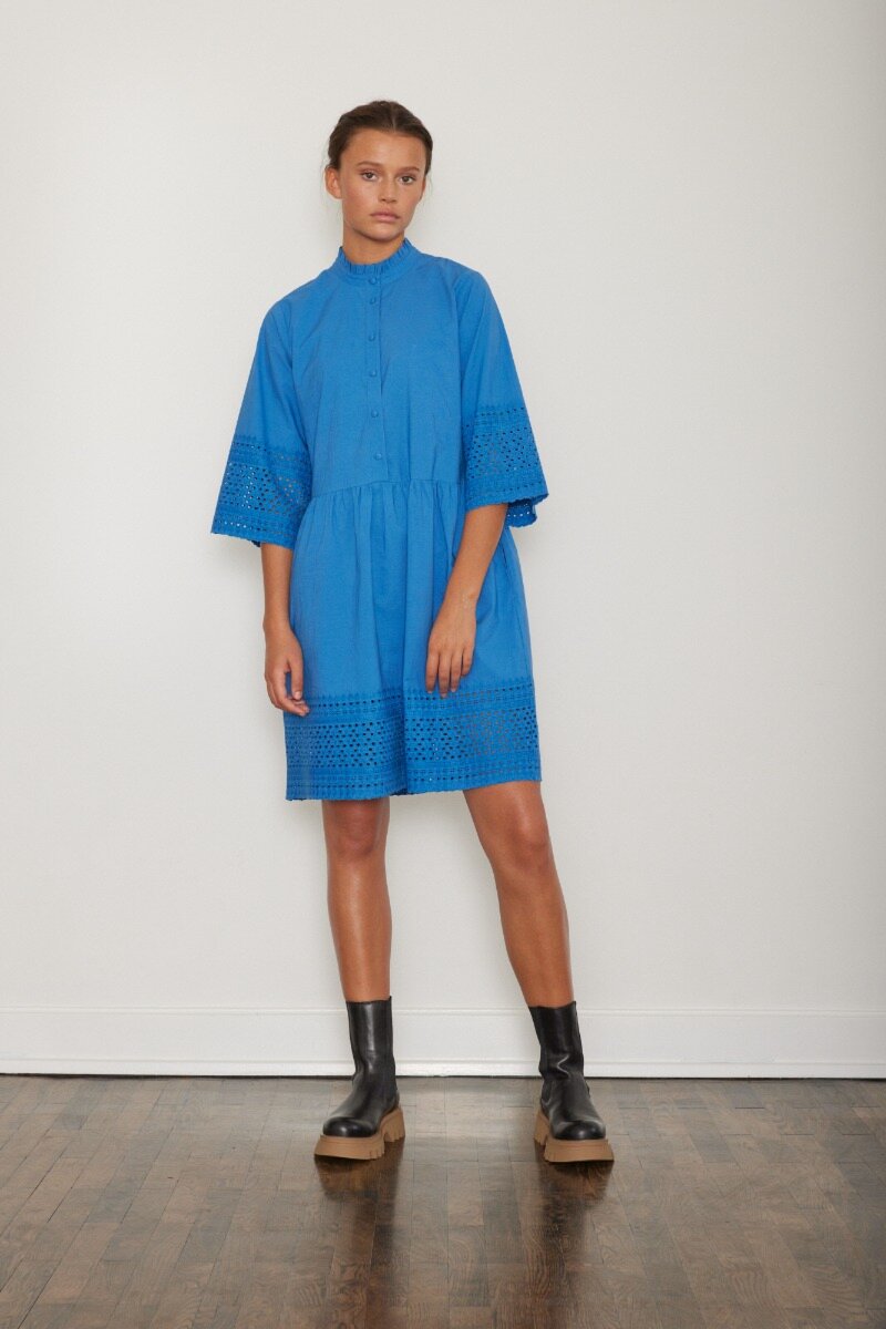 Colla Dress Strogn Blue  - model image