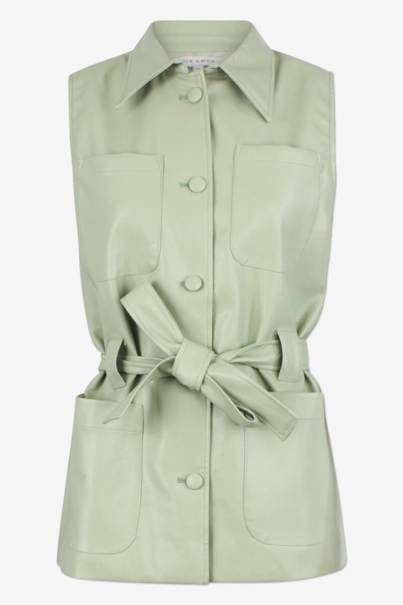 Sille Jacket Smoke Green  - front image