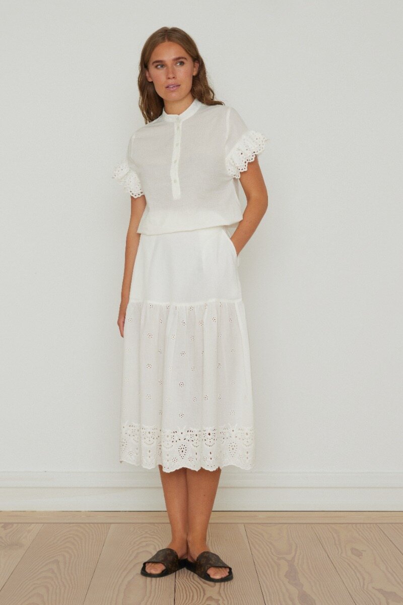 Dorah Skirt Off White  - model image
