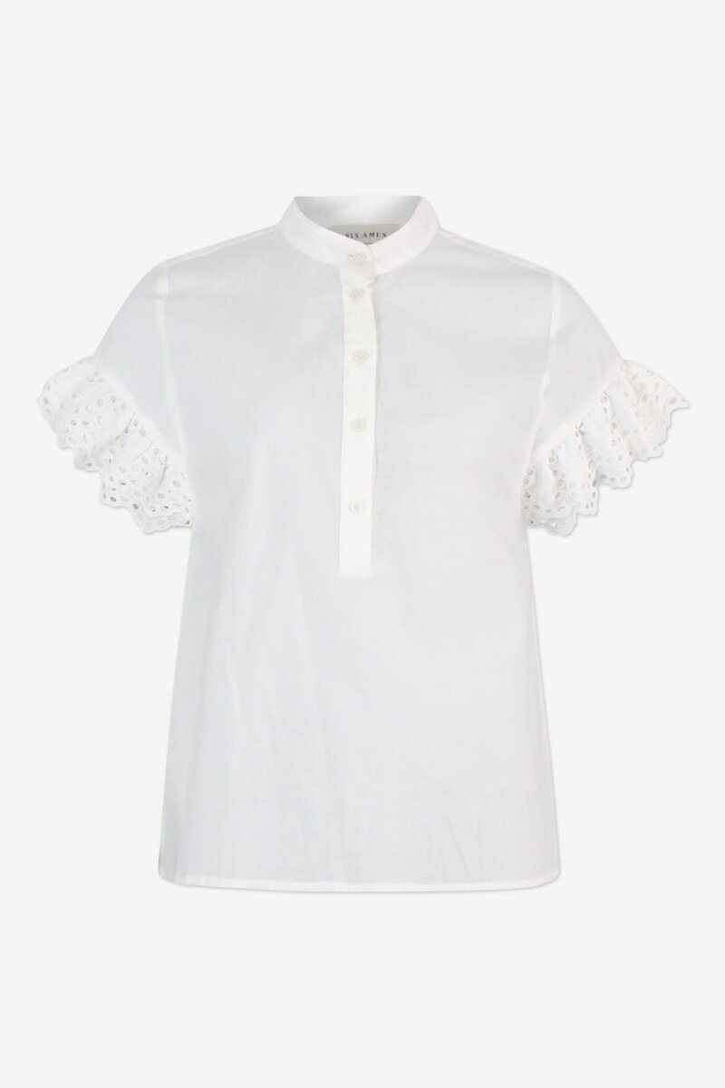 Sally Blouse Off White  - front image