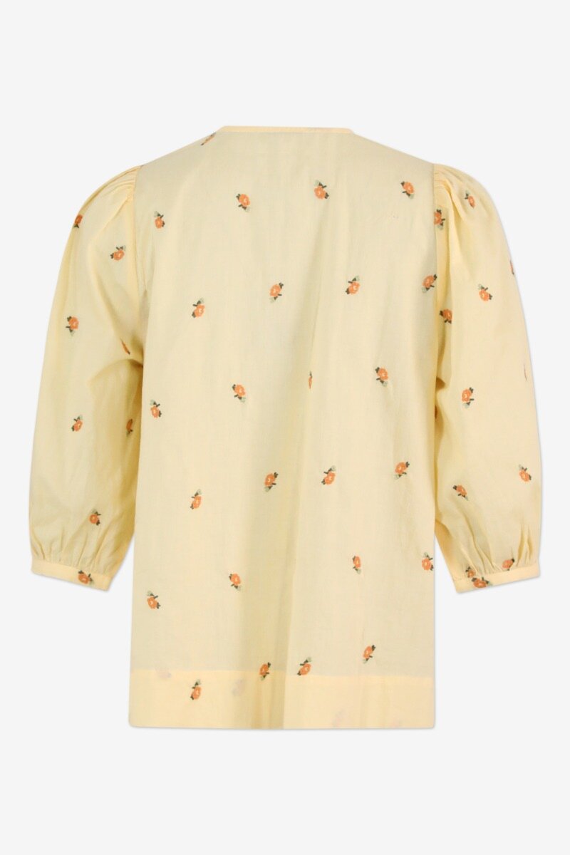 Odetta Shirt Yellow blooming  - back image