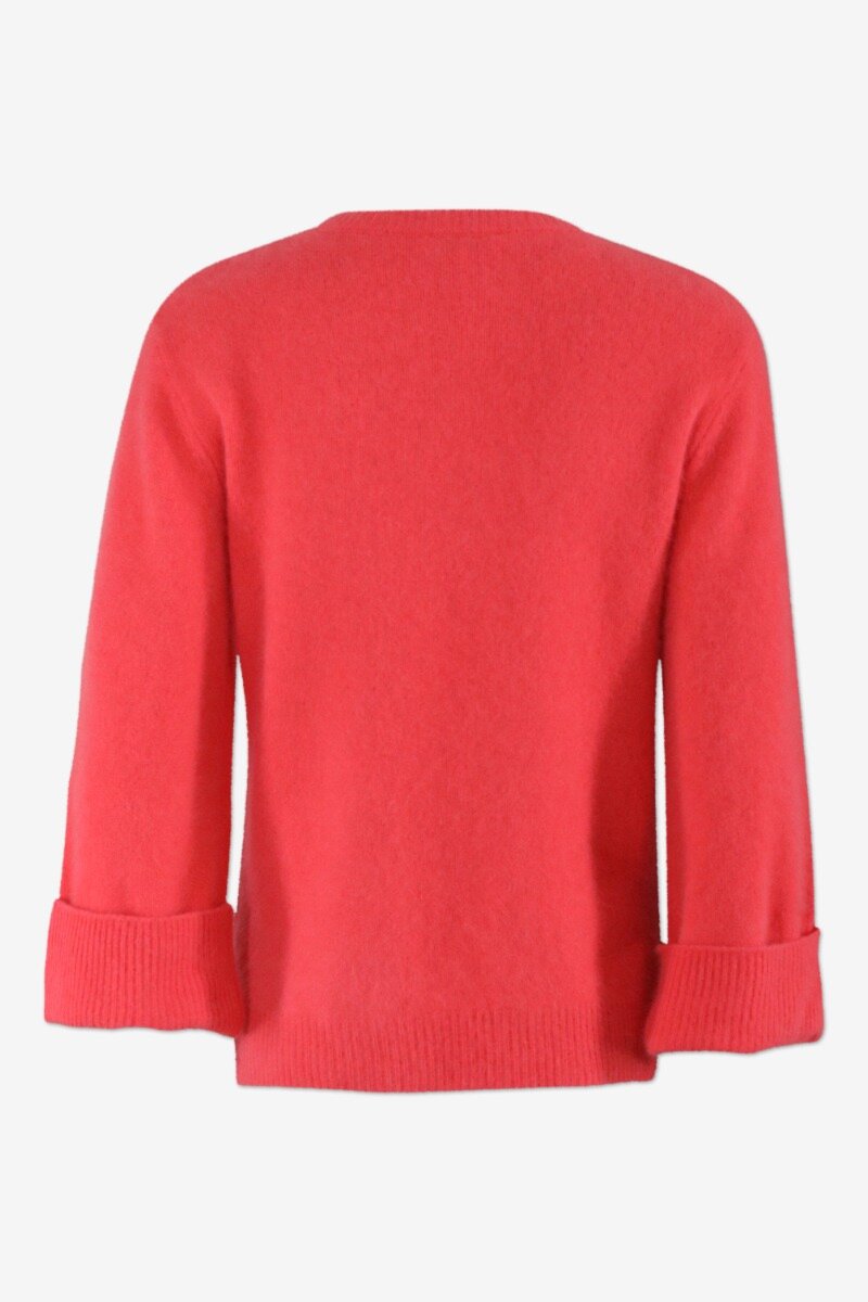 Josy Sweater Dubarry Tight-fitting sweater with long A-shaped sleeves and a round neckline - back image