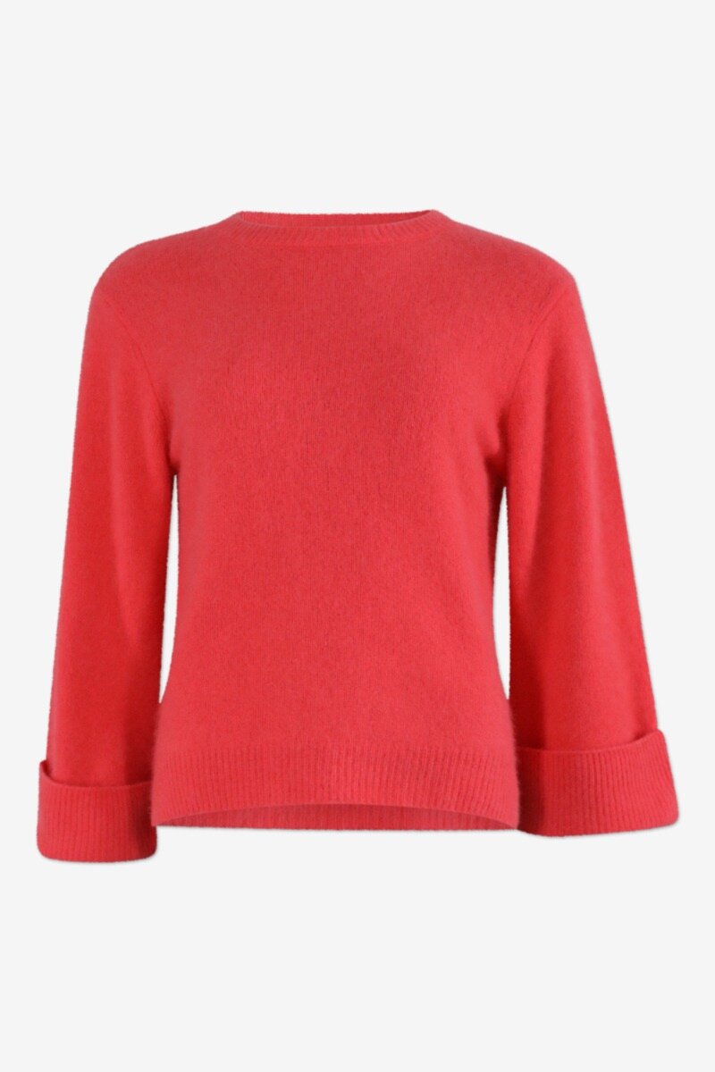 Josy Sweater Dubarry Tight-fitting sweater with long A-shaped sleeves and a round neckline - front image