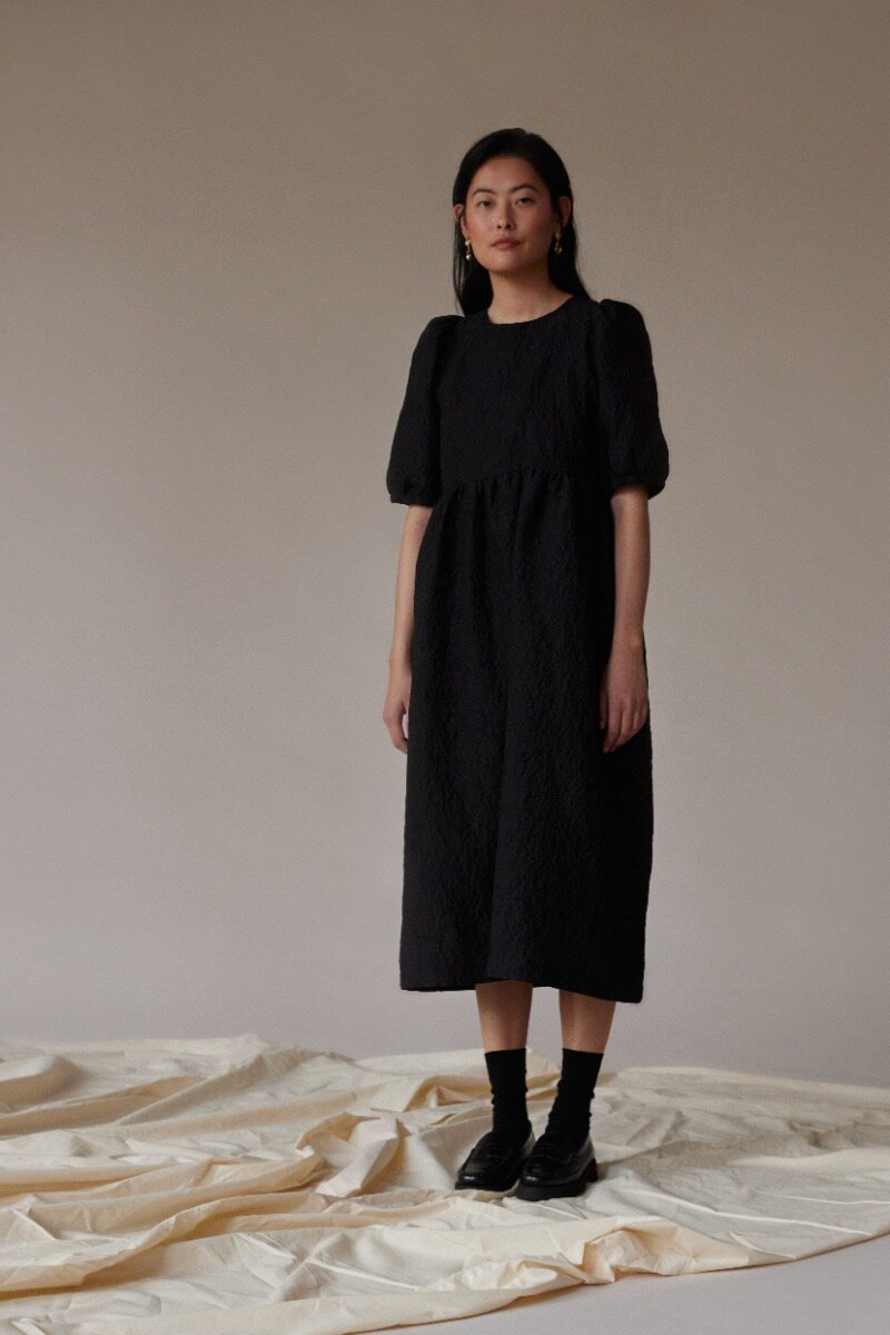 Elaine Dress black Midi-length dress - model image